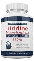 Uridine Monophosphate Maximum Strength 350 mg, 60 Vegetarian Capsules, Choline Enhancer, Brain & Memory Nootropic Supplement, Pure Uridine Powder Complex Formula, Non-GMO, No Filler Pills, Made in USA (2)