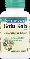 Natures Answer Gotu-Kola Herb Vegetarian Capsules, Pack of 2