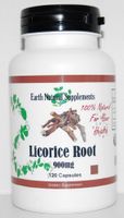 Licorice Root * 120 Capsules Licorice Root 900 Mg Glycyrrhizin - Supports Adrenal Cortex Function and Its Production of Steroidal Hormones