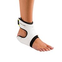 DonJoy Performance POD Ankle Brace, Best Support for Stability, Ankle Sprain, Roll, Strains for Football, Soccer, Basketball, Lacrosse, Volleyball - Large - Left - White