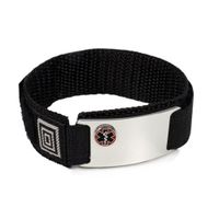 WARFARIN Sport Medical ID Alert Bracelet with Black Adjustable Wrist Band Wrist Band.