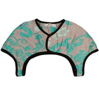 George Jimmy Unisex Prevent Arthritis Pain Thick Velvet Shoulder Warmers Clothing Shrugs XXL Size(Green)