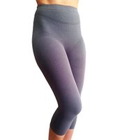 BIOFLECT® Infrared Compression Micromassage Capri Leggings - Therapy for Edema, Inflammation, Cellulite, Pain - Slimming Support and Comfort - Natural Alternative Treatment - Sand XL