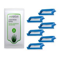(6) Philips Respironics DreamStation Pollen Filters Includes One Free 3 Pack CPAP Mask Travel Wipes