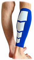 CFR Single Unisex Leg Compression Sleeves - Protective Sporting Socks - Calf Pain Relief - Guarder for Running, Cycling, Traveling - Two Prints 5 Colors Plus Size - by UPS
