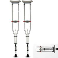 AILSAYA Underarm Crutches, Shockabsorption Can Adjust The Height of The Aluminum Cane Non-Slip Thickening and Folding, Suitable for The Elderly and As Well As Fractures and Disabled People,2