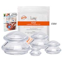 Lure Edge Cupping Therapy Sets - Silicone Cups for Cupping Set Firm (Clear)