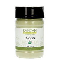 Banyan Botanicals Neem Powder – Organic Neem Leaf Powder – Azadirachta Indica – for Clear Complexion & Healthy Skin, Hair, Blood, Lymph, Liver & More* – Spice Jar – Non-GMO Sustainably Sourced Vegan