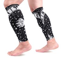 KEAKIA Horoscope Circle Zodiac Sign Calf Compression Sleeves Shin Splint Support Leg Protectors Calf Pain Relief for Running, Cycling, Travel, Sports for Men Women (1 Pair)