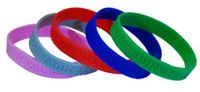 5-Pack of Adult Size Coumadin Medical Alert Silicone Bands Bracelets 8 Inch Size