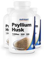 Nutricost Psyllium Husk 500mg, 500 Capsules (3 Bottles)
