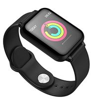 B57 Sports Smart Watch IP67 Waterproof Smart Watch Heart Rate Monitor Blood Pressure Multi-Exercise Fitness Tracker Mode (Black)