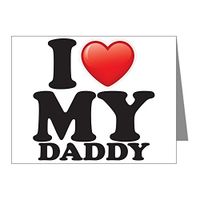 Note Card I Love My Daddy Dad Father Heart