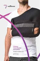 PTM Wellbrace Shoulder Immobilizer - High End Doctor Designed & Developed to Immobilize the Shoulder & Protect From Impacts. For: Shoulder, Clavicle, Arm, Elbow,Forearm, Ligament & Tendon Injuries (L)