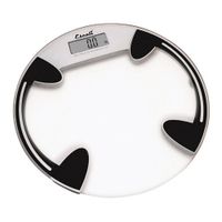 Escali B180RC-Glass Platform Bathroon Scale-Round