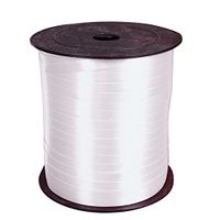 Da.Wa Decorative Balloon Strap Curling Crimped Ribbon Roll Gift Wrapping Ribbon String Craft Ribbon for Sewing Crafts(White)