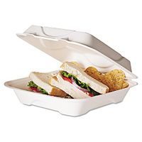 ECOEPHC91 - Sugarcane Compostable Clamshell Food Container