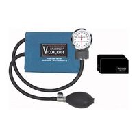 W.A. Baum Co. Baumanometer Pocket Aneroid With Adult Calibrated V-Lok & Case Medium Blue