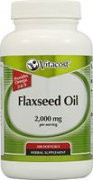 Vitacost Flaxseed Oil - 2,000 mg per Serving - 100 Softgels