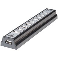 Manhattan 161572 10-Port Hi-Speed Usb 2.0 Desktop Hub