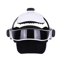 TXqueen Head Massager Helmet Scalp Stress Relax with Voice Prompts Air Pressure Heat Compression Vibration Cordless