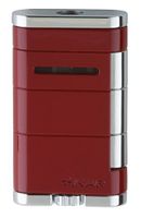 Xikar Allume Single Jet Flame Cigar Lighter, Durable Body, Fuel Gauge, Riot Red