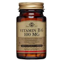Solgar Vitamin B6 Vegetable Capsules, 100 mg, 100 Count