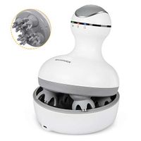Electric Scalp Massager - Portable Hair Scalp Massager with 84 Nodes and 4 Modes, IPX7 Waterproof Dry/Wet Scalp Brush, Rechargeable Head Scalp Massager for Man, Woman, Pet