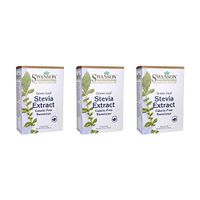 Swanson Green Leaf Stevia Extract 100 Pkts 3 Pack