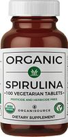 Organic Spirulina Supplement by Organisource (500 mg Tablets) Natural, Green Superfood | Proteins, Essential Fatty Acids, Vitamin B12 | Immune System Booster | Nitrogen Rich Algae