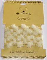 Hallmark Gift Trim, Off White, 2 Yards