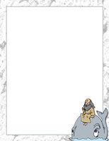 Bible Jonah & The Whale Stationery Printer Paper 26 Sheets