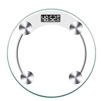WPCBAA Toughened Glass Digital Body Scales 180KG Bathroom Scale Gym Smart Scales LCD Display Body Weighing Digital Weight Scale Electronic Weight Scale