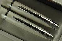 Cross Limited Edition ATX Cross Pearlescent Ivory White with Cross Signature center band Gel ink Rollerball Pen and Ballpoint pen Set . A great gift for any occassion