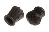 10 of Walking Stick Crutch Frame Ferrule Black Rubberised 7/8 Inch 22Mm Id