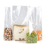 Clear Plastic Cellophane Gift Wrap Cello Bags with Ties,Size L 3,W 2,H 9.8 Inch, 200count,Square Bottom