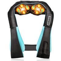 Neck Shoulder Back Massager with Heat, Deep Tissue 4D Kneading Shiatsu Full Body Massager for Neck Back Shoulder Waist Foot Muscle Pain Relief, Best Gifts for Women/Men/Mom/Dad