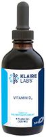 Klaire Labs Vitamin D3 Drops - High Potency 5,000 IU Liquid Cholecalciferol in MCT Oil for Enhanced Absorption, No Corn or Gluten (120 Servings, 4 Fluid Ounces)