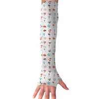 QG ZZX Color Cute Mushroom Unisex Compression Arm Sleeves UV Protection - for Outdoor Sports Baseball Football (1 Pair)