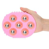 Cellulite Massager, Remover Brush Mitt 360° Stainless Steel Muscle Pain Relief Relax Massage Brush Glove Thighs & Body - Ergonomic Design Cellulite Brush body Massager Cellulite Remover