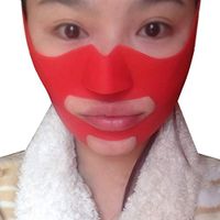 ZPWSNH Thin Face Mask Silicone V Mask Mask Strong Slimming Bite Muscle Trainer Apple Muscle Decree Pattern Artifact Small V Face Bandage Thin Face Neck Lift Mask Firming