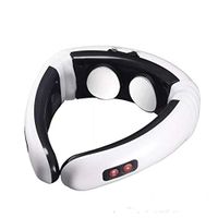 MeterMall Electric Pulse Back Neck Massager Far Infrared Heating Pain Relief Tool Battery