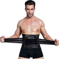 VORCOOL Men Woman Slimming Trimmer Waistband Body Weight Loss Waist Belly Fat Calorie Burning Belt Size XL (Black)