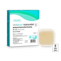 MedVance TM Hydrocolloid – Bordered Hydrocolloid Adhesive Dressing 2" X 2" Box of 5 DRESSINGS