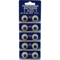 (10) AG5 393 LR754 SR754 Alkaline Battery Button Cell