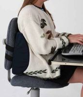 PrimeTrendz TM Lumbar Cushion - Black Color, this Lumbar Support Office Chair Back Cushion Helps the Lumbar and Sacral Region of the Spinal Column and Support Helps Promote Good Posture While Sitting.