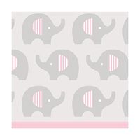 Club Pack of 192 Little Peanut Girl Pink Baby Shower 2-Ply Beverage Napkins 5"