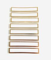 Decorative Write-on Stickers with Gold Frame Border Labels for Cards & Invites