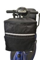 Diestco Soft Basket Scooter Accessory | Storage Bag Easily Attaches To Mobility Scooter Tiller | Storage For Personal Belongings, Valuables, Groceries, Etc.
