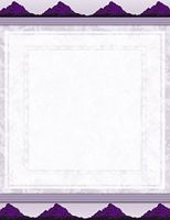 New Purple Geometric Letterhead Stationery Paper 51 Sheets